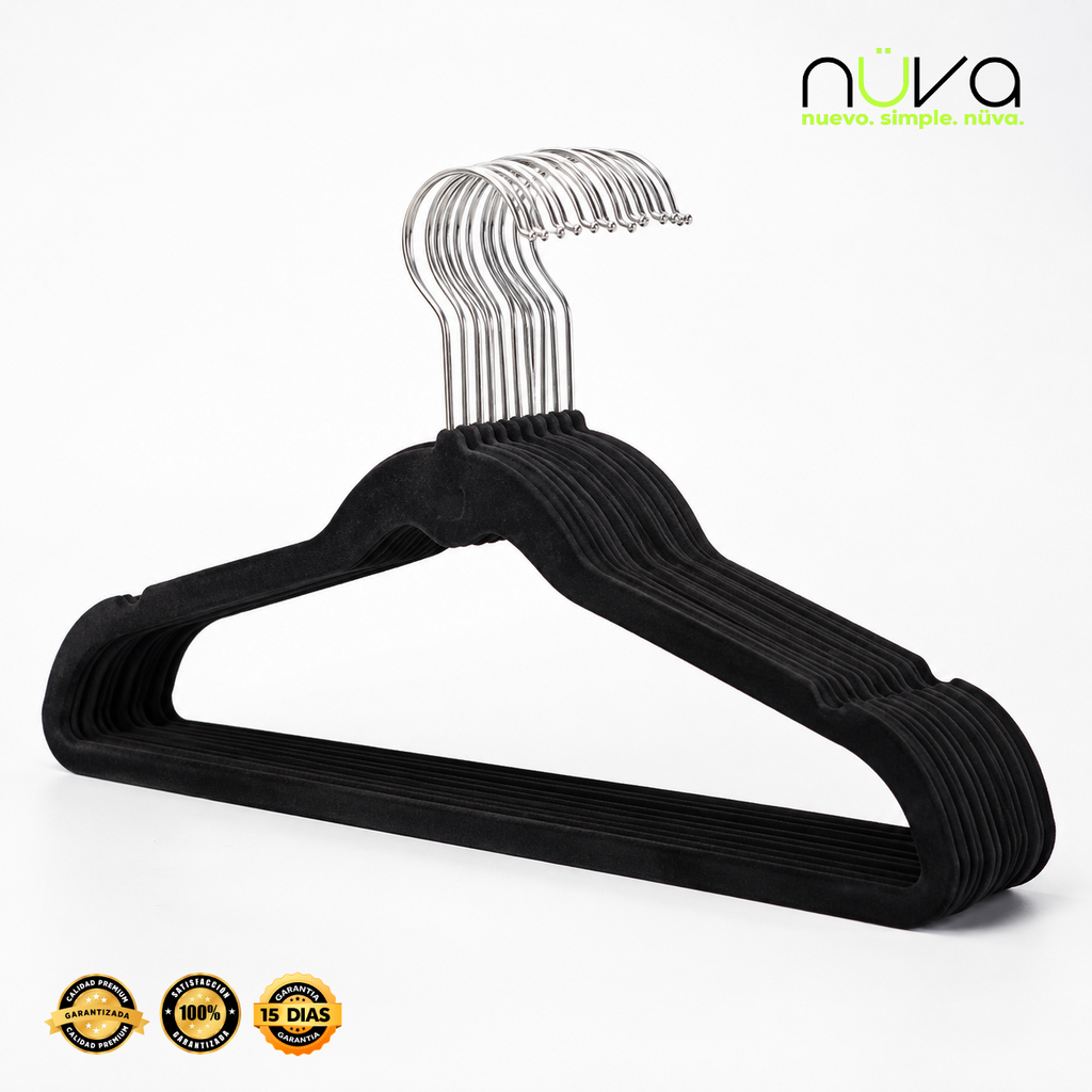 SlimVelvet™ - Perchas de terciopelo (Pack de 10)