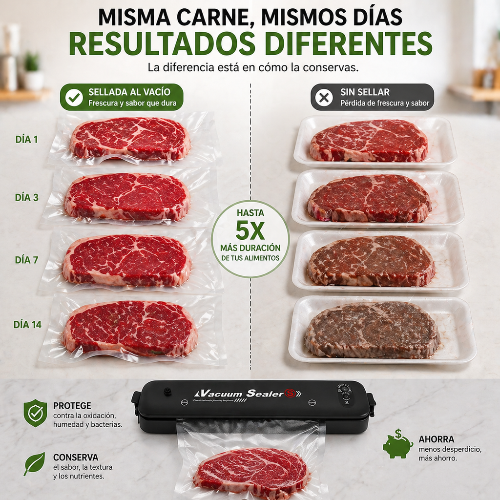 CURLERPRO™ Sellador al Vacío + Rollo 5mts.
